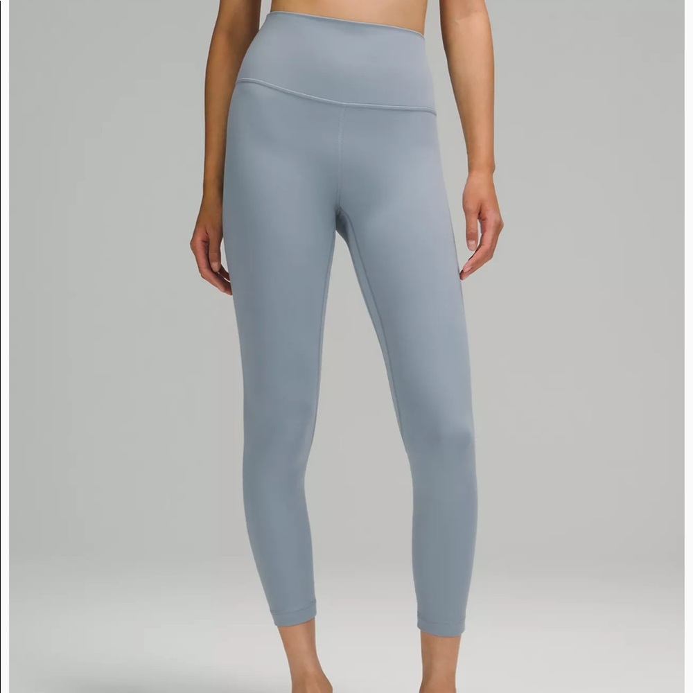 Alo Yoga high-waisted cropped grey  bottoms Alosoft lounge leggings , size XS